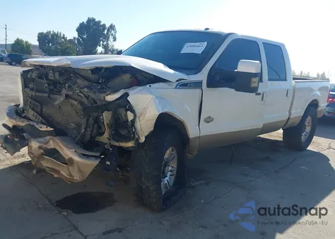 2013 Ford F-250 Lariat из США, поврежденный, VIN 1FT7W2BT6DEA65668